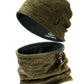 Winter Fleece Lined Beanie Hat Scarf for Men Women