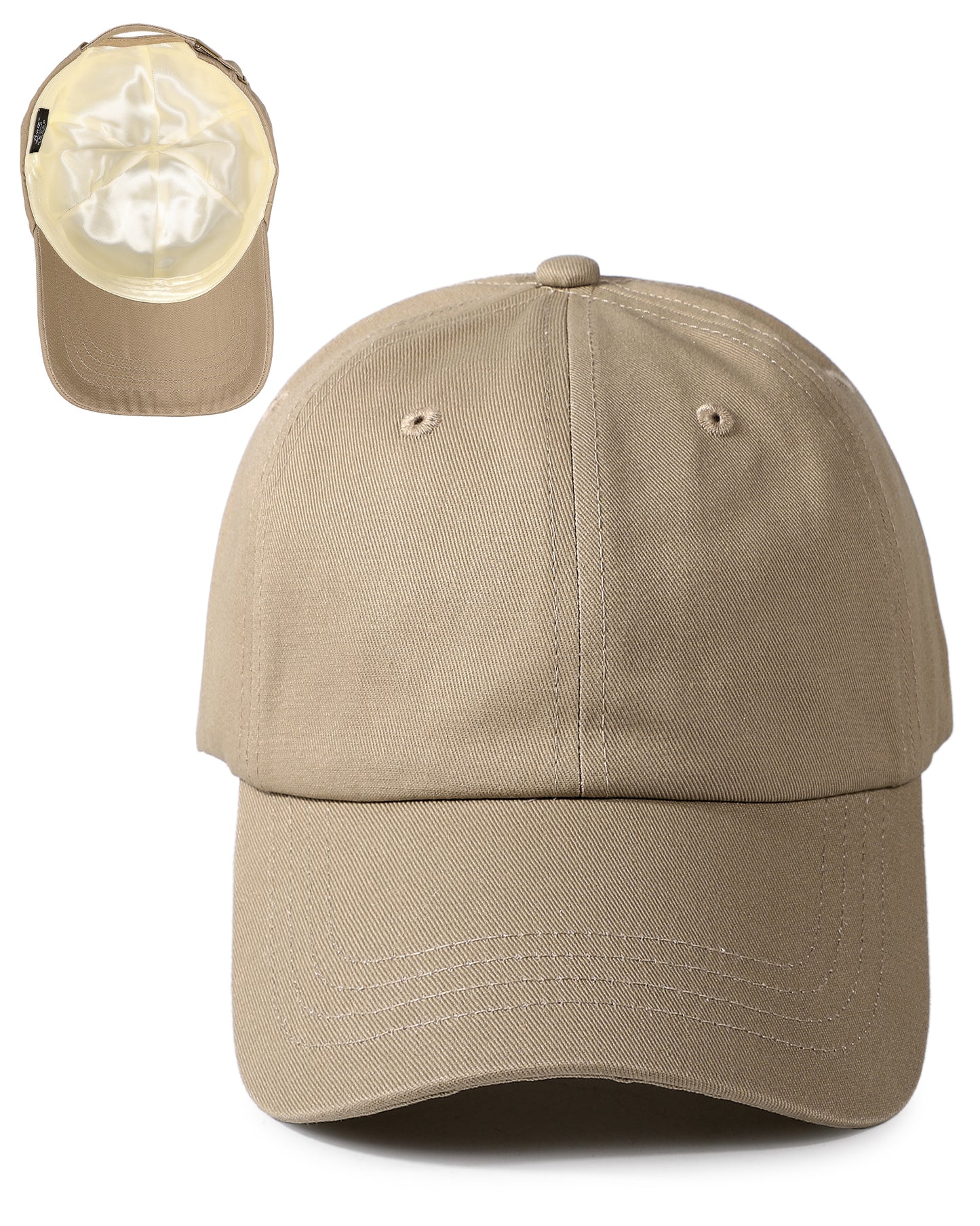 Satin Lined Baseball Cap