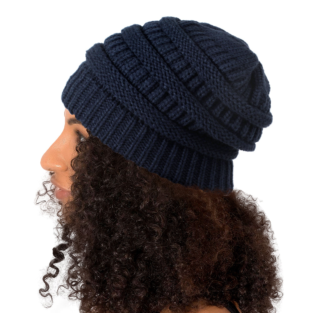 Satin Lined Winter Beanie Hat