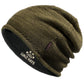 Reversible Warm Fleece Lined Beanie Hats