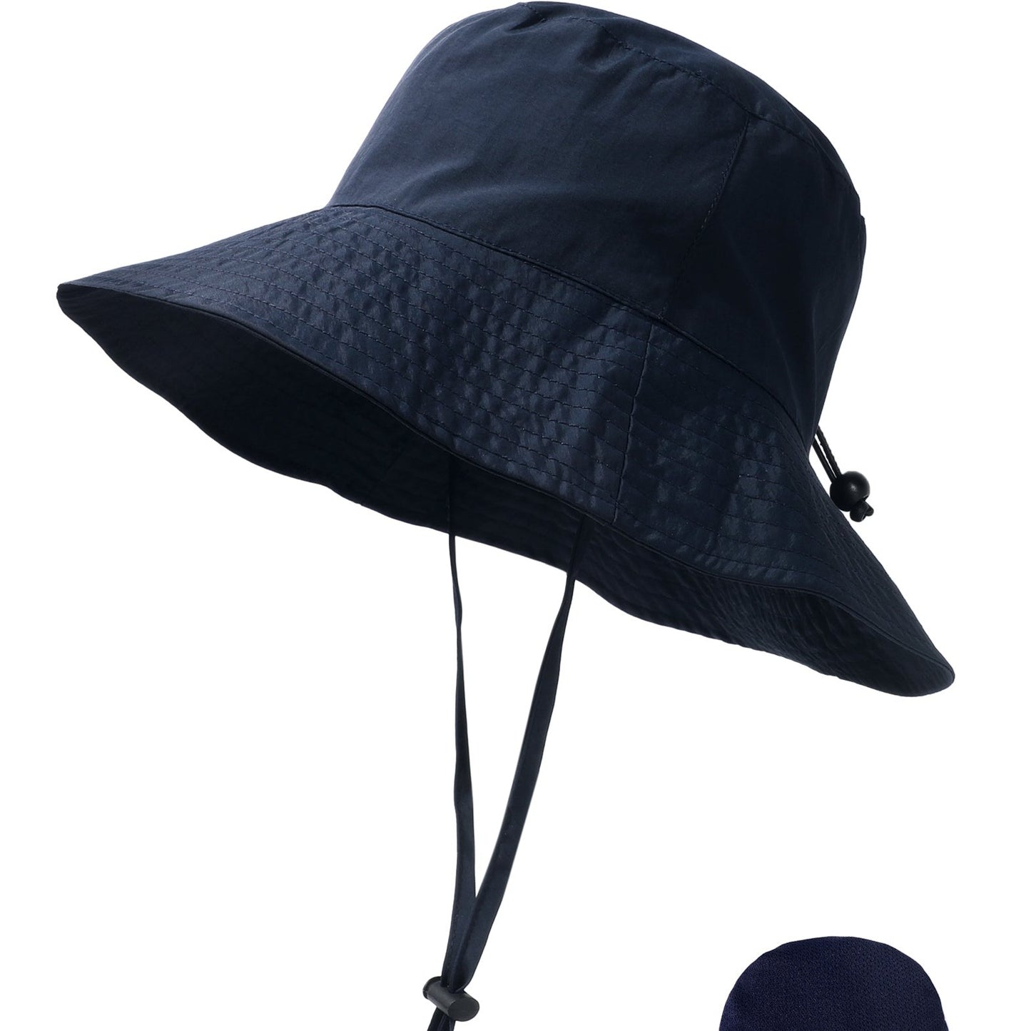 Men's Bucket Hat Sun Hat Fishing Hat Boonie hat Hiking Hat Black Navy Blue  Polyester Mesh Streetwear Stylish Casual Outdoor Daily Going out Plain UV  Sun Protection Sunscreen Quick Dry Lightweight 2024 