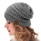 Silky Knitted Satin Lined Beanie Hats