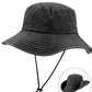 Wide Brim Cotton Bucket Sun Hat