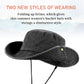 Wide Brim Cotton Bucket Sun Hat