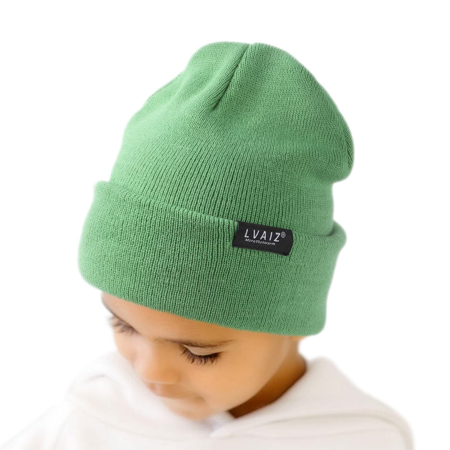 Kids Satin Lined Cuffed Beanie Toddler Warm Winter Hat