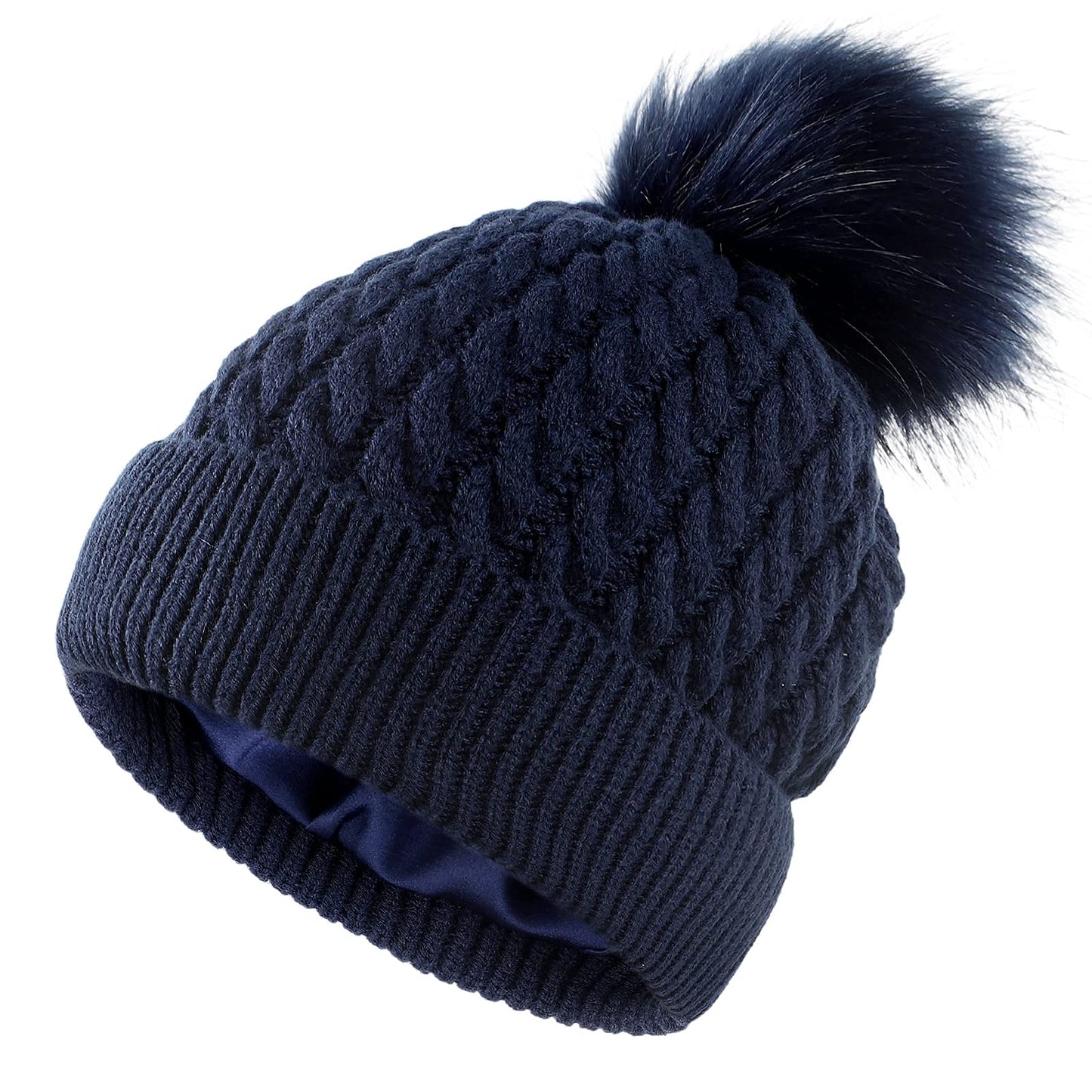 Lvaiz Satin Lined Cuffed Beanie