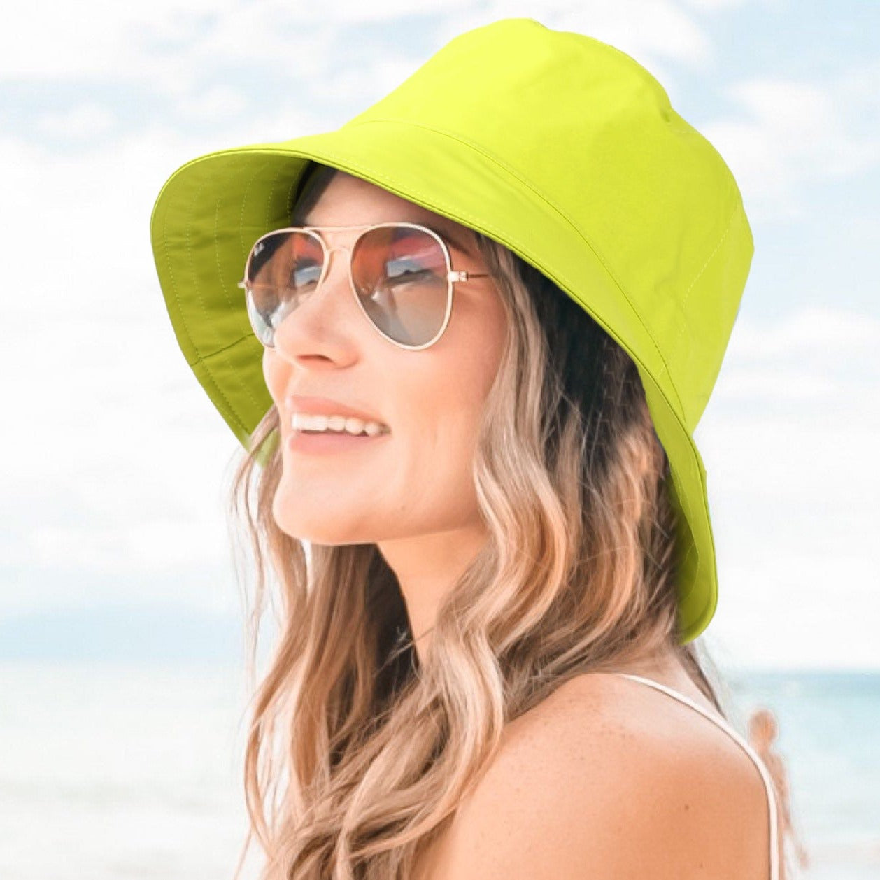 Womens Waterproof Bucket Sun Hat UPF 50+ Outdoor Beach Boonie Floppy Rain  Hat for Men Fishing Hiking Safari Cap with Strings – Lvaiz