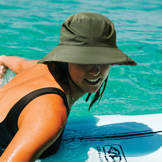 Wide Brim Beach Surfing Hat with Strong Strings